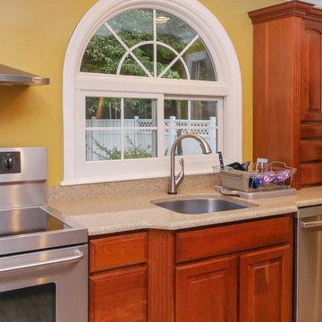Windows with Grilles in Colorful Kitchen - Renewal by Andersen Long Island, Quee