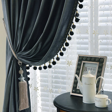 Denali Chenille Velvet Valance Curtains