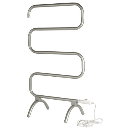 Jerdon Warmrails Mid Size Wall Mounted or Floor Standing Towel Warmer, 37.5-Inch