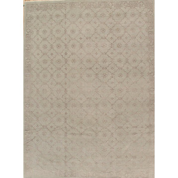 Pasargad Khotan Collection Hand-Knotted Silk & Wool Area Rug-10' 2" X 14' 2"