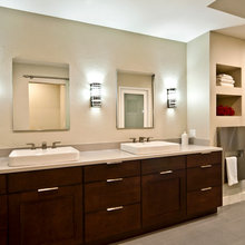towel warmer in bathroom