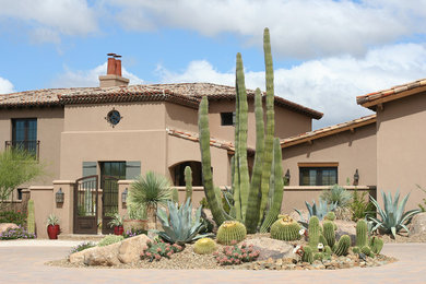 This is an example of a southwestern landscaping in Phoenix.