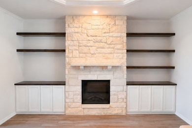 Inspiration for a transitional living room remodel in Austin