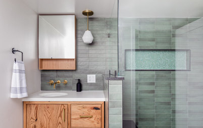 Bathroom of the Week: Earthy Modern Style in 68 Square Feet