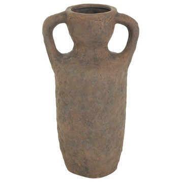 Rustic Dark Brown Ceramic Vase 564134