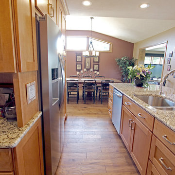 Kitchen Expansion with Maple Cabinets and Granite Countertops ~ Wadsworth, OH