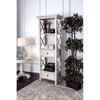 Furniture of America Laurenza Rustic Wood 3-Shelf Pier Bookcase in Antique White