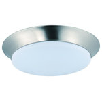Maxim Lighting - Maxim Lighting 87598WTSN Profile EE - 13.75" 12W LED Flush Mount - Energy savings at an economical price defines this collection of polycarbonate bases in your choice of White or Bronze. The special formula White PMMA diffusers are virtually indestructible, as well as excellent at light transmission. Long life K LED lamps make this collection the choice for low maintenance illumination.  Shade Included: TRUE  Color Temperature:   CRI: >  Lumens: 1200Profile EE 13.75" 12W LED Flush Mount Satin Nickel White Glass *UL Approved: YES *Energy Star Qualified: n/a  *ADA Certified: n/a  *Number of Lights:   *Bulb Included:Yes *Bulb Type:LED *Finish Type:Satin Nickel
