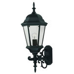 Savoy House - Savoy House 07078-BLK One Light Outdoor Wall Lantern - Decorate your favorite outdoor spaces to bring a sOne Light Outdoor Wa Black Clear Beveled  *UL: Suitable for wet locations Energy Star Qualified: n/a ADA Certified: n/a  *Number of Lights: Lamp: 1-*Wattage:60w Incandescent bulb(s) *Bulb Included:No *Bulb Type:Incandescent *Finish Type:Black