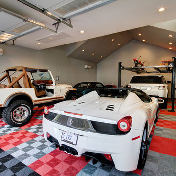 Vaulted Garage Makes Use of Vertical Space