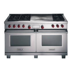 Wolf 60" Dual Fuel Range - Gas Ranges And Electric Ranges
