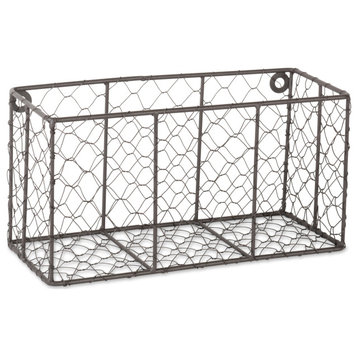 DII Wall Mount Chicken Wire Basket, Set of 2, S/M