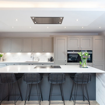 1909 painted kitchen in Graphite and Suede