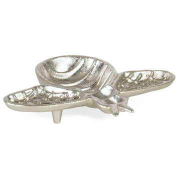 Roven Cast Iron Bumble Bee Dish - Silver