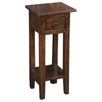 Sunset Trading Cottage Narrow Side Table, Java Brown