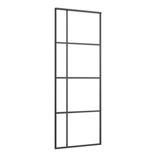 vidaXL Glass Door Interior Sliding Door Frosted ESG Glass and Aluminum ...