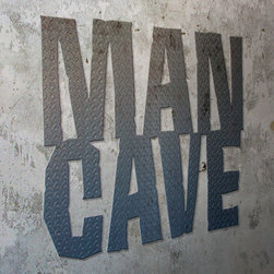 Man Cave Diamond Plate XL Sign | Diamond Plate Signs | RetroPlanet.com - Products