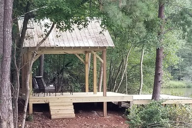 Inspiration for a large timeless backyard dock remodel in Atlanta