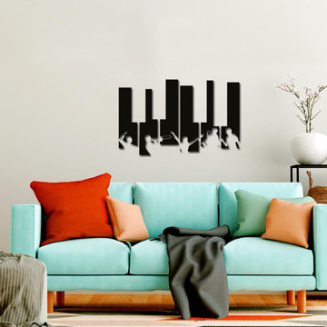 Piano Key Design Wall Art
