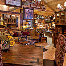 Santa Fe Ranch Western Furniture Store Rustikal Wohnbereich