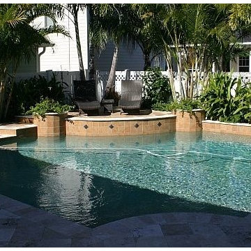 59 - Tuscany Pool with a Travertine Deck