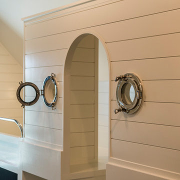 Nautical theme bunk room