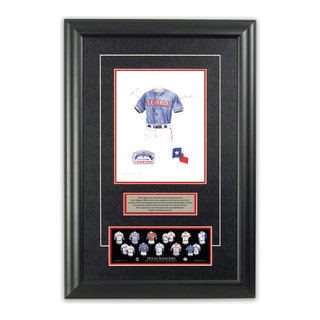 MLB Texas Rangers 2000 uniform original art – Heritage Sports Art