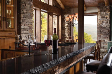 Example of a trendy home bar design in Other