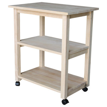 Solid Wood Microwave Cart