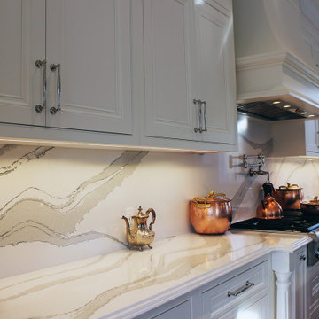 Face framed, solid wood painted kitchen remodeling. Thornhill 2019