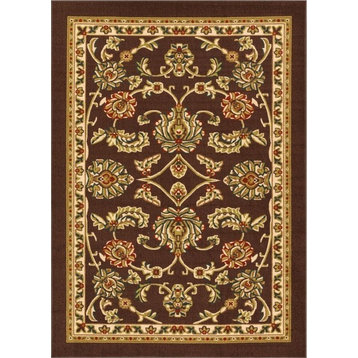 Well Woven Kings Court Tabriz Brown Traditional Oriental Area Rug 7'10" x 9'10"