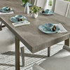 Pemberly Row Modern Robards Butterfly Leaf Dining Table in Flint