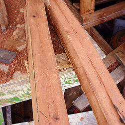 Roughing out cherry lumber from irregular barn joists from 1850's - Dining Tables
