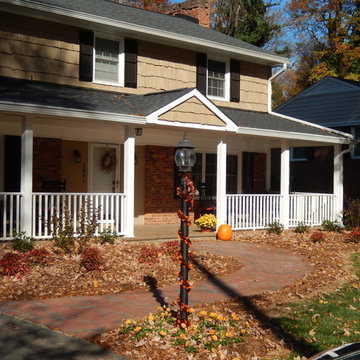 Winston Salem Shed Roof Front Porch with Attractive Gable