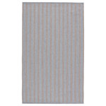 Jaipur Living - Jaipur Living Topsail Indoor/ Outdoor Striped Area Rug, Light Blue/Taupe, 2'x3' - The Brontide collection offers a classically textured and grounding accent to indoor and outdoor spaces alike. With a braided design and light, neutral hues, the light blue and taupe Topsail rug lends Americana style to any space. This durable polypropylene rug is easy to clean and perfectly versatile for patios, dining spaces, and foyers.