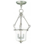 Livex Lighting - Livex Lighting 50402-91 Buchanan - 2 Light Pendant - The hand crafted seeded glass on this brushed nickBuchanan 2 Light Pen Brushed Nickel SeedeUL: Suitable for damp locations Energy Star Qualified: n/a ADA Certified: n/a  *Number of Lights: 2-*Wattage:60w Candelabra Base bulb(s) *Bulb Included:No *Bulb Type:Candelabra Base *Finish Type:Brushed Nickel