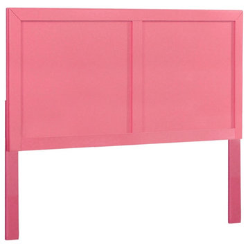 Furniture of America Lupin Wood Full/Queen Kids Headboard in Raspberry Pink