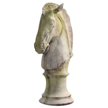 Horse's Head Garden Animal Statue