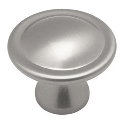 Cosmas - Cosmas 4539SN Satin Nickel Cabinet Round Knob, 1-1/8" Diameter, Set of 10 - Cabinet And Drawer Knobs