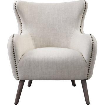 Donya Cream Accent Chair - Natural