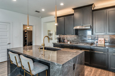 Example of a trendy kitchen design in Dallas