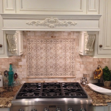 jewel box kitchen with stone impressions and luxe cream onyx - mahwah kitchen