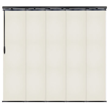 Scarlet 5-Panel Track Extendable Vertical Blinds 58-110"W