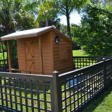 Jupiter Farms Animal Enclosure- Goat House After