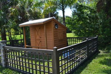 Jupiter Farms Animal Enclosure- Goat House After