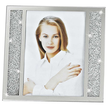 8x10 Silver Crystalized Picture Frame