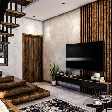 Rustic Duplex House
