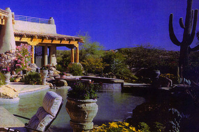 This is an example of a southwestern landscaping in Phoenix.