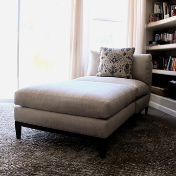 Armless Chair + Ottoman = Chaise