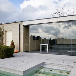 Frameless Sliding Glass Wall - Front Doors